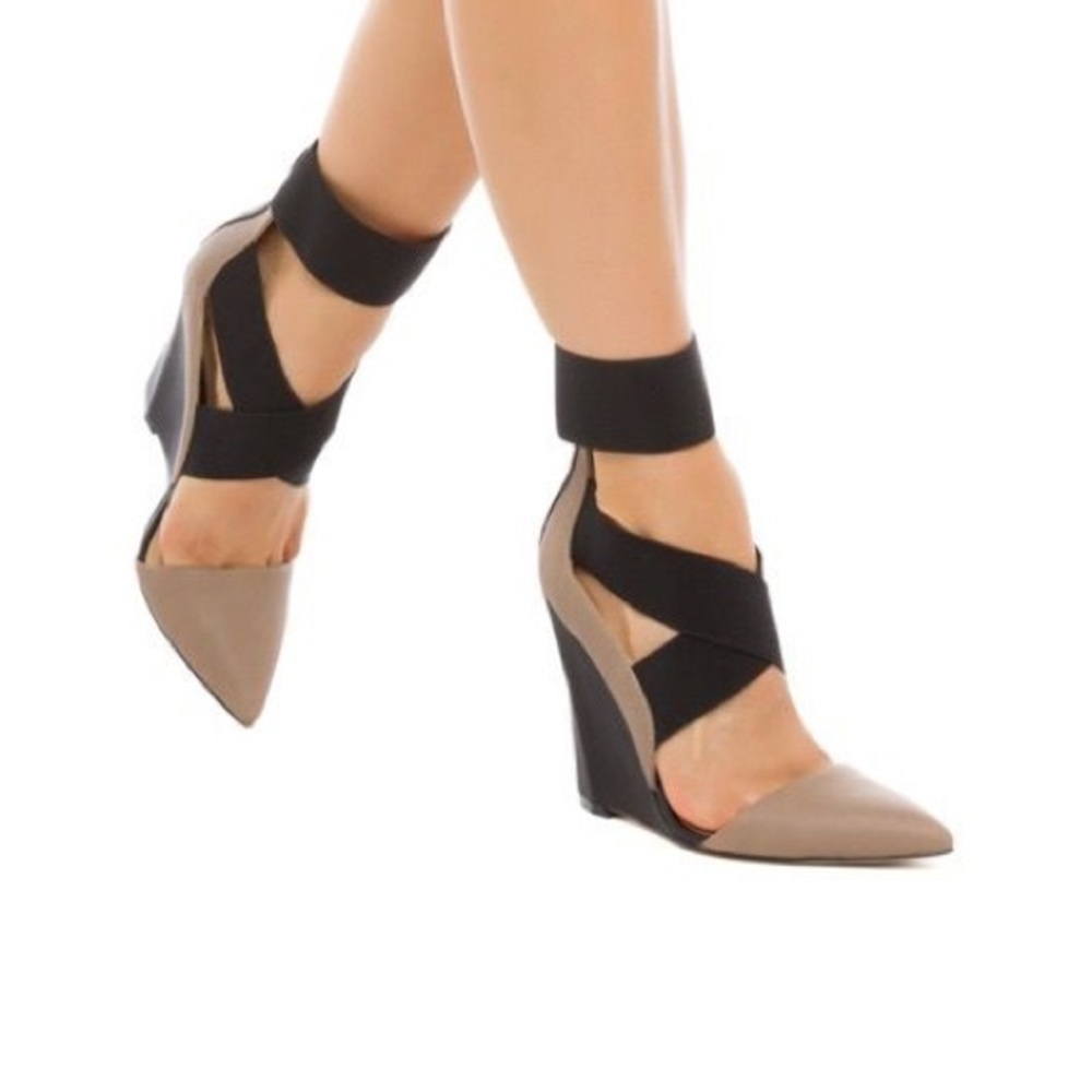 GX by Gwen Stefani Haiku in Taupe Wedge Shoes